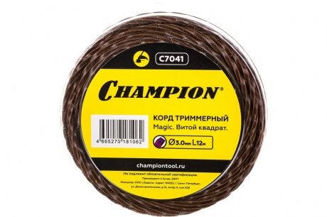 Купить Леска CHAMPION Magic 3,0*12 м (витой квадрат)   C7041 фото №1